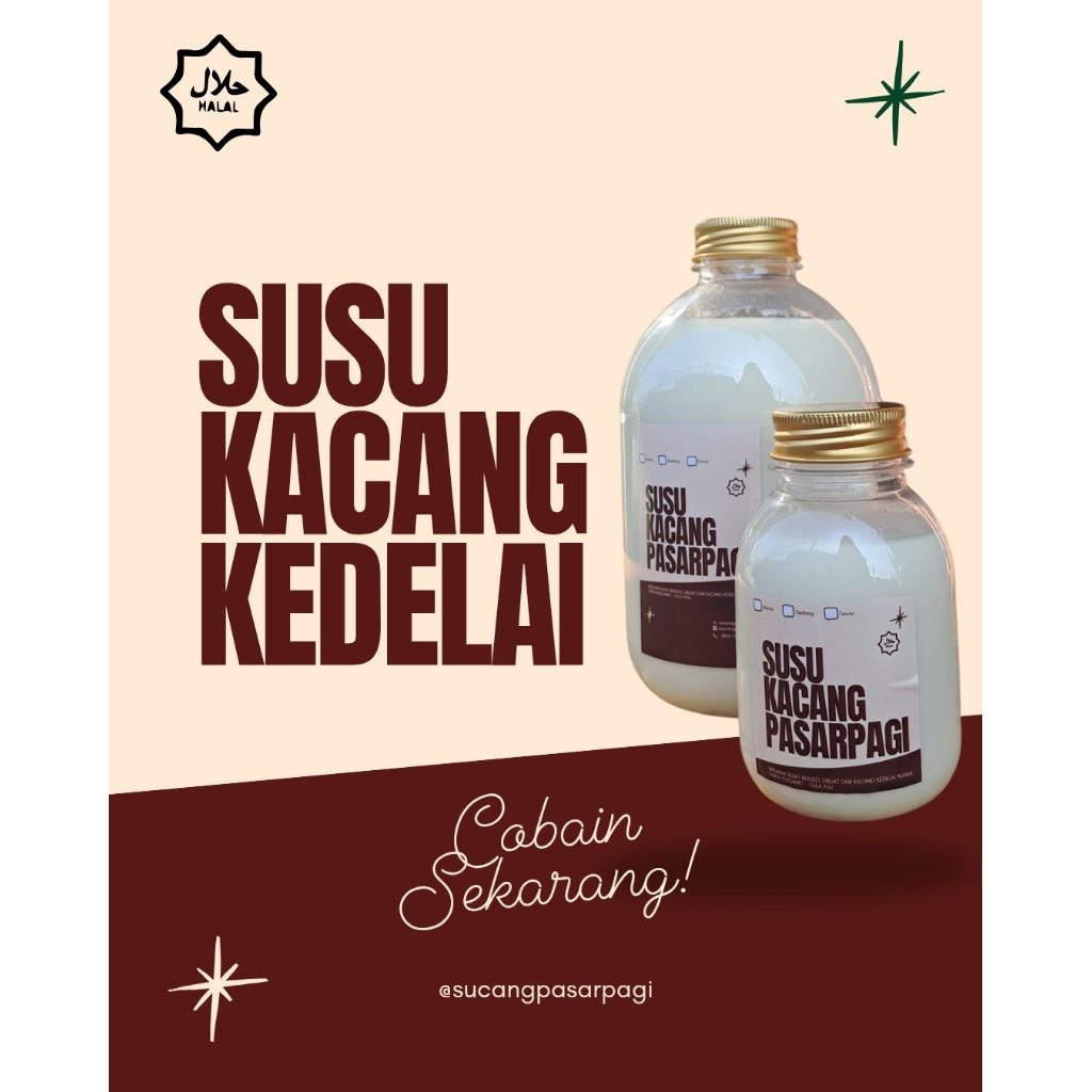 

Susu Kacang Kedelai ASLI Nikmat, Sehat, Bergizi