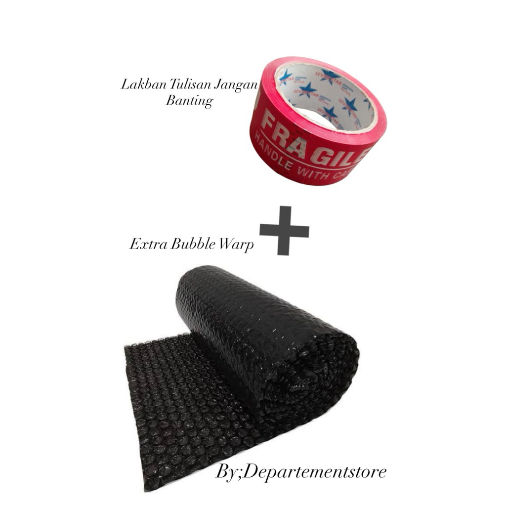 

EXTRA”BUBLE WARP+Free Lakban Bertulis Jangan Banting