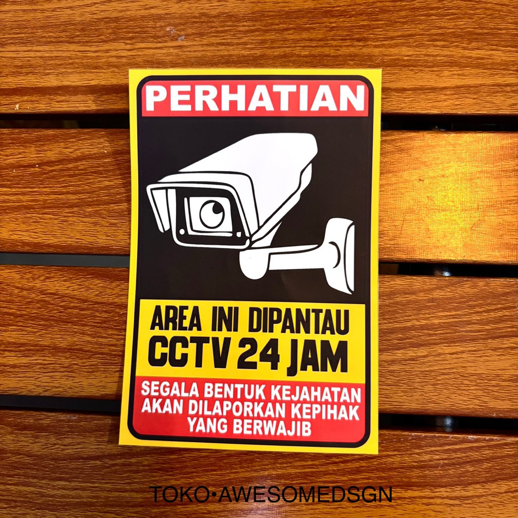

STICKER Printcut CCTV 24 jam