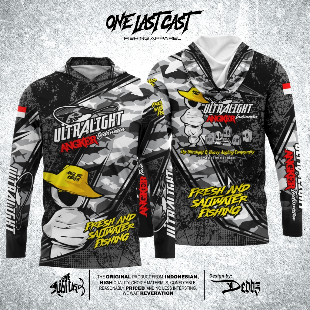 ONELASTCAST JERSEY MANCING ULTRALIGHT ANGKER INDONESIA MODEL KUPLUK / CIPUT BISA CUSTOM NAMA