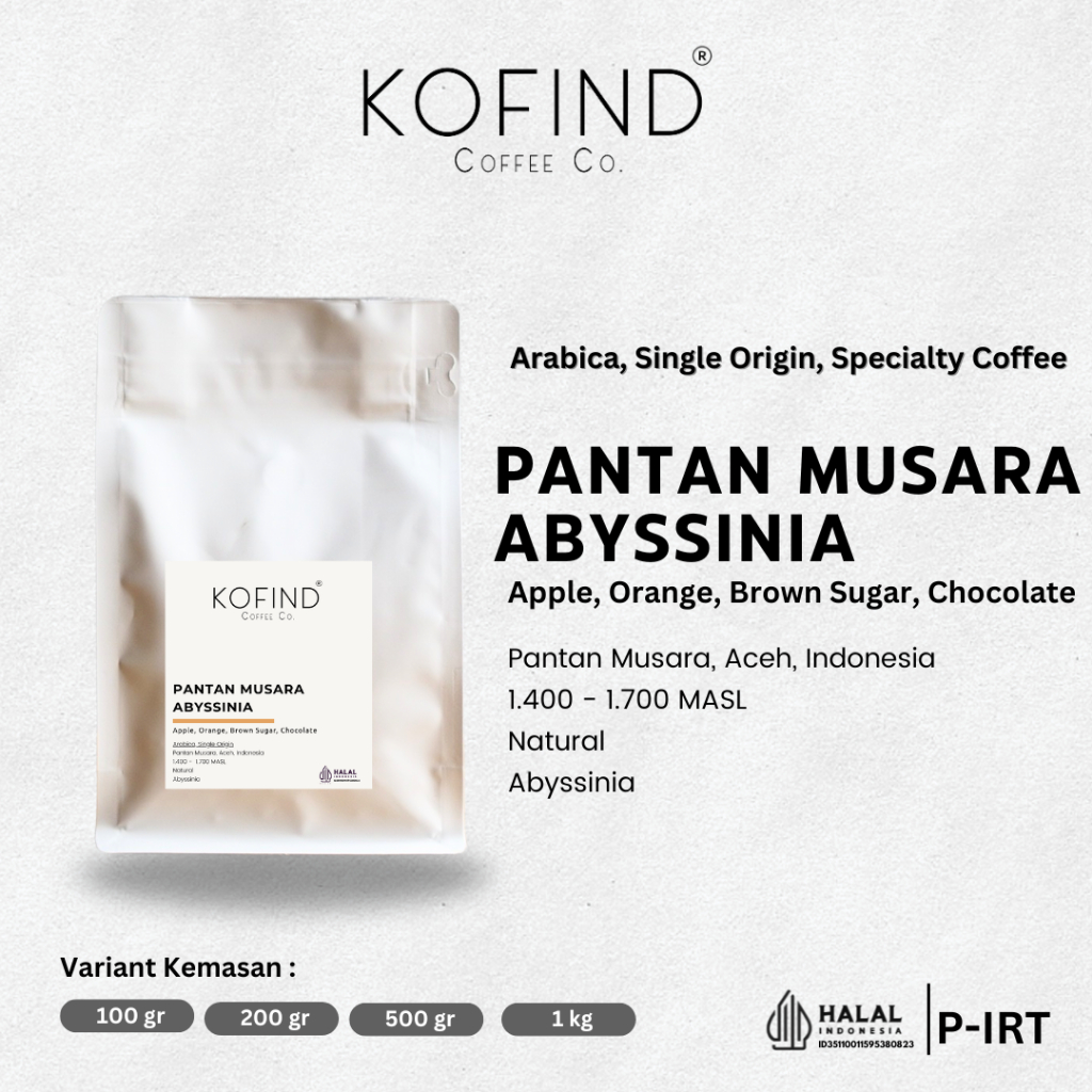

Pantan Musara Abyssinia - Biji Kopi Specialty Coffee Manual Brew
