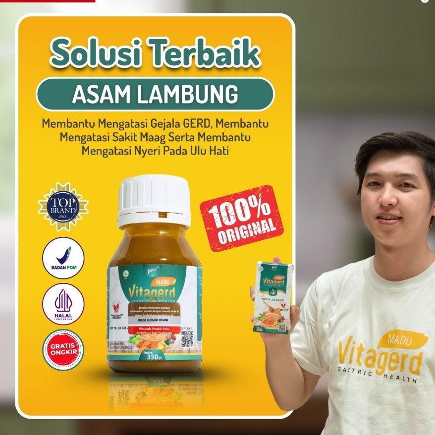 

Vitagerd Madu Herbal Untuk Meredakan Masalah Pencernaan Berat Bersih 350 Gram