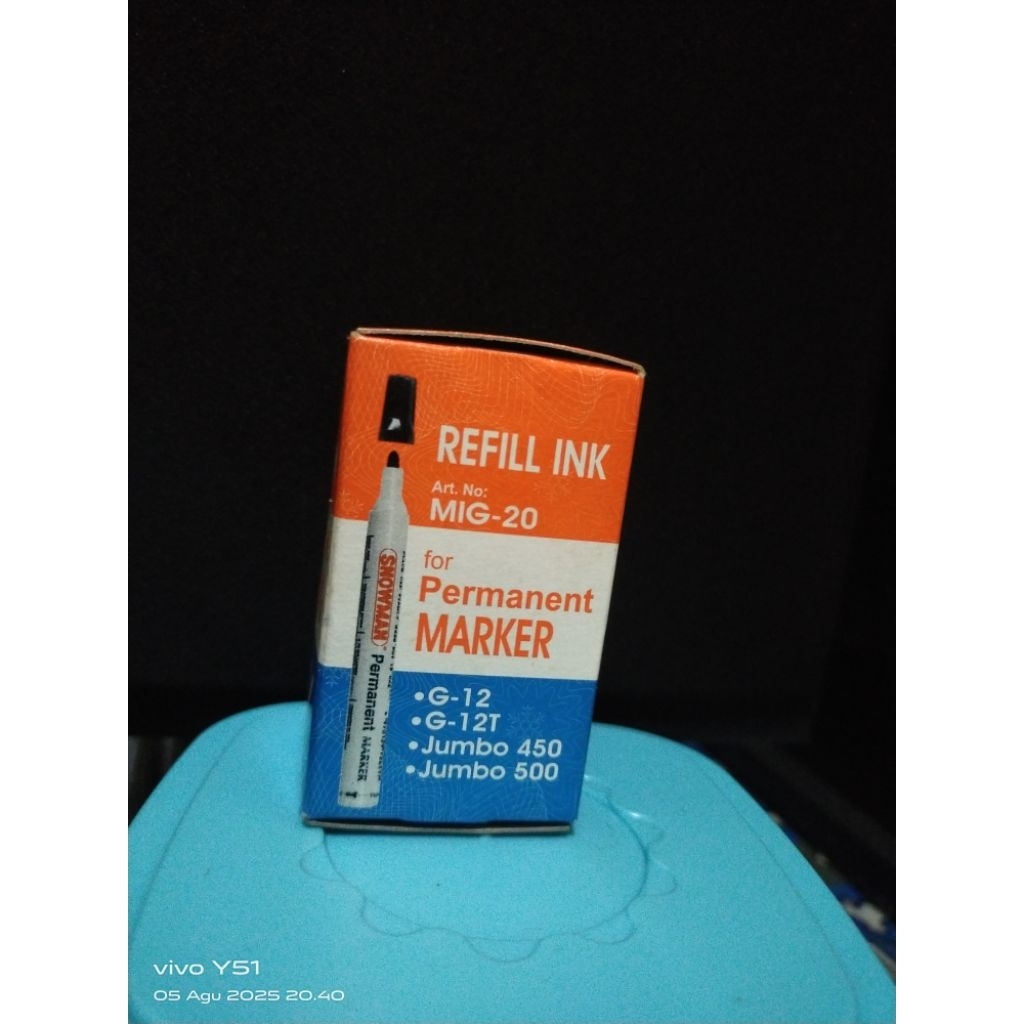 

Tinta Refill spidol permanent snowman MIG-20