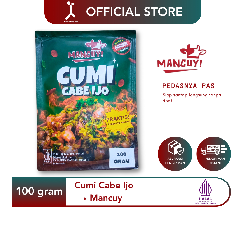 

BrontusID - Mancuy | Cumi Cabe Ijo - Lauk Siap Saji / Makanan Siap Saji