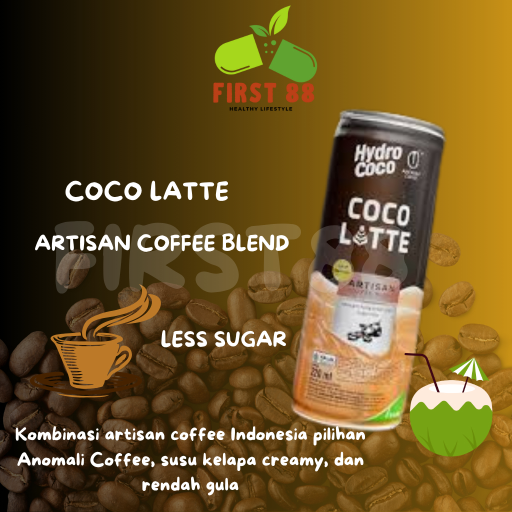 

Hydro Coco coco Latte 220ml, Minuman Kopi dengan Susu Kelapa