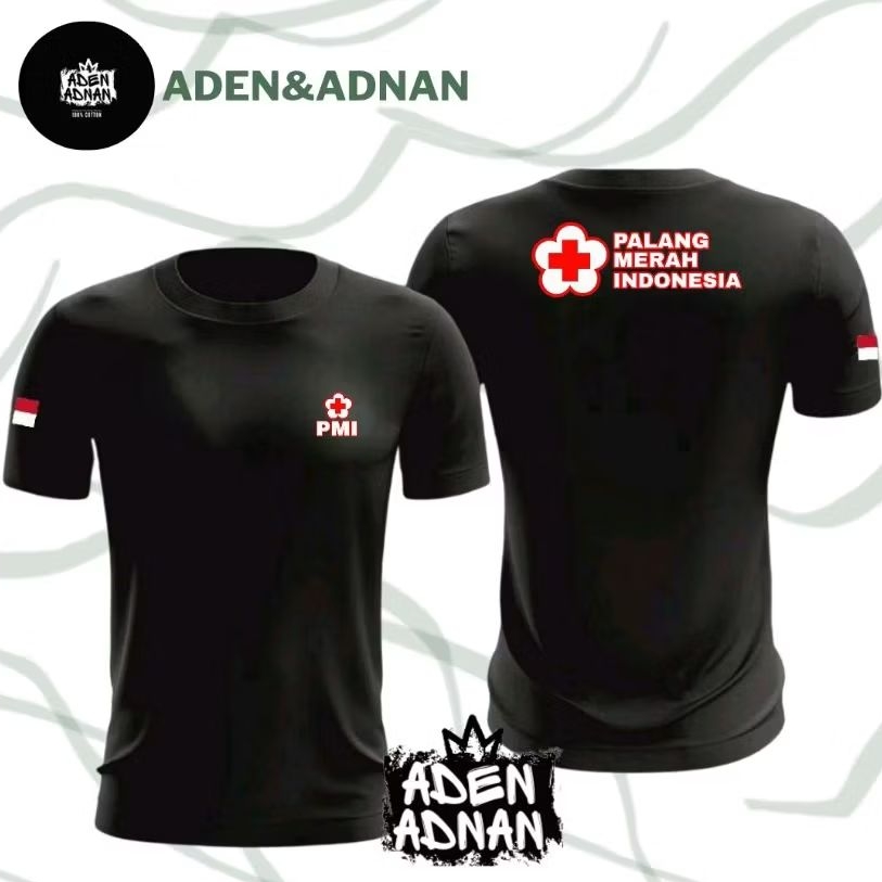 Kaos jersey olahraga PMI Palang Merah Indonesia jersey Dry Fit premium lengan pendek