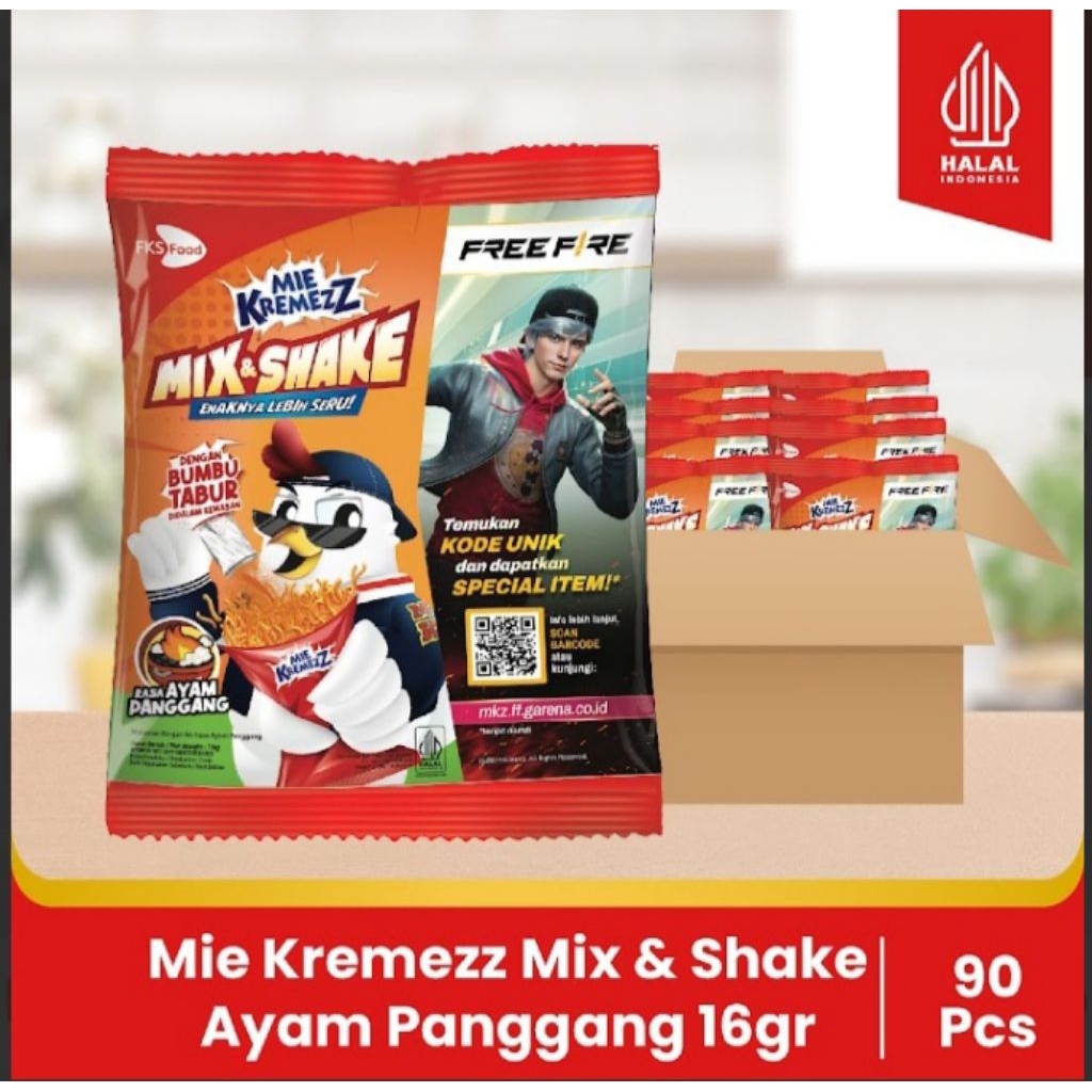 

Mie Kremezz Shorr - Sambal Balado - 1 Karton (6box) - 126 Pcs - 16gr