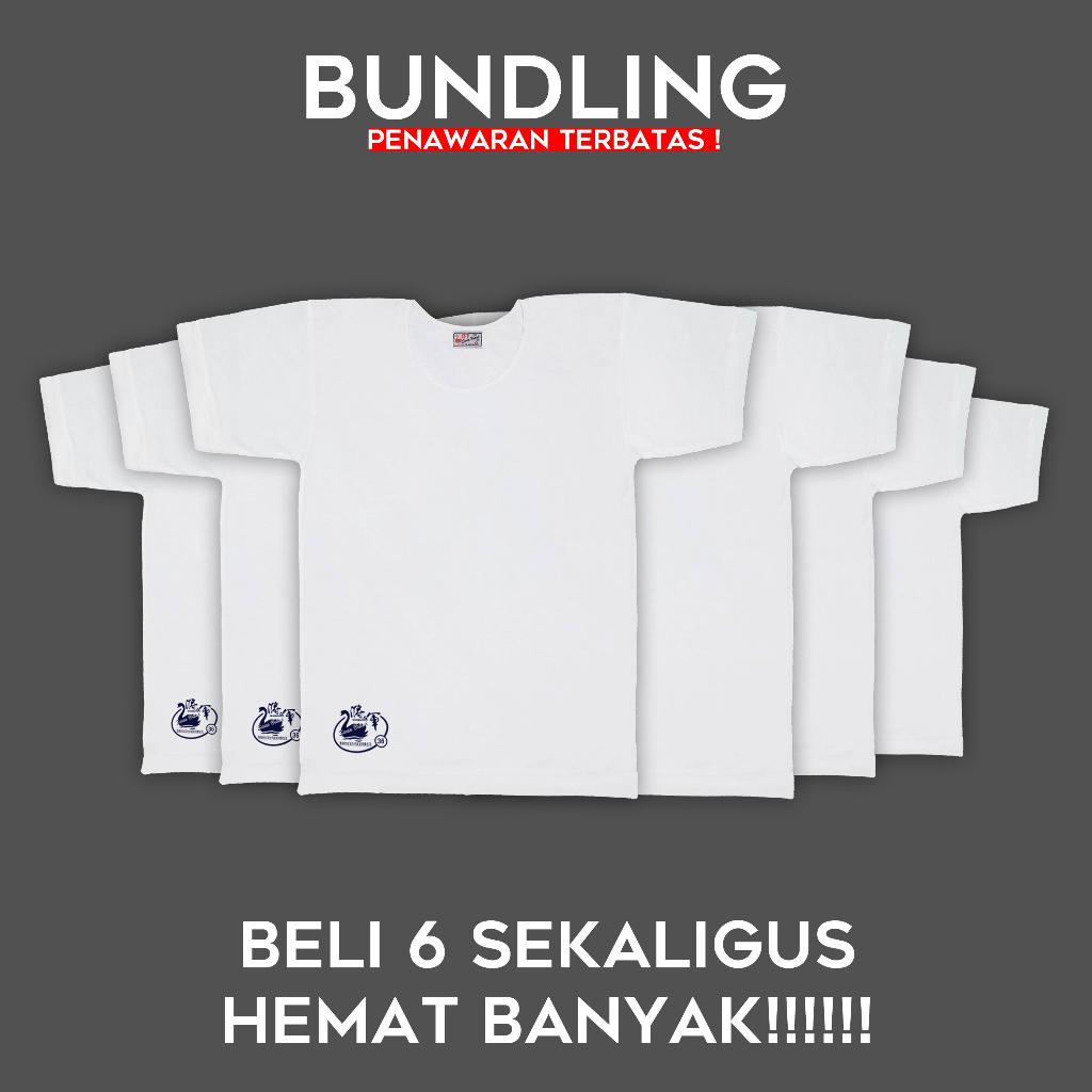 [6 Pcs Lebih Murah] SWAN SHOGUNAVO Kaos Oblong Pria Swan Brand JUMBO - Type Deluxe