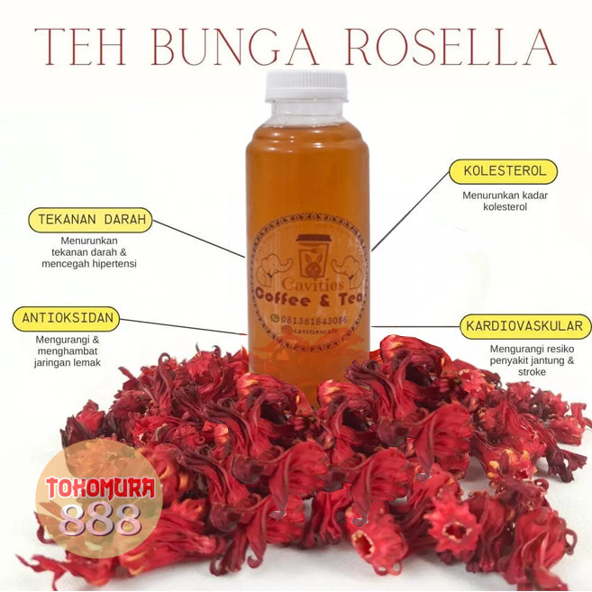 

Cavities Teh Bunga Rosella Merah 100% Natural / Rosella Tea