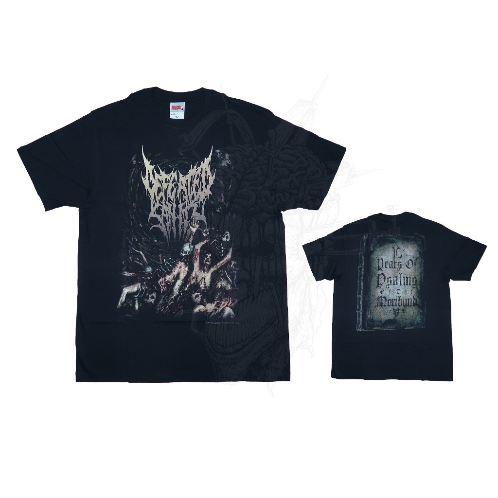 T-Shirt - Defeated Sanity - 10 Years Of Psalms Of The Moribund
