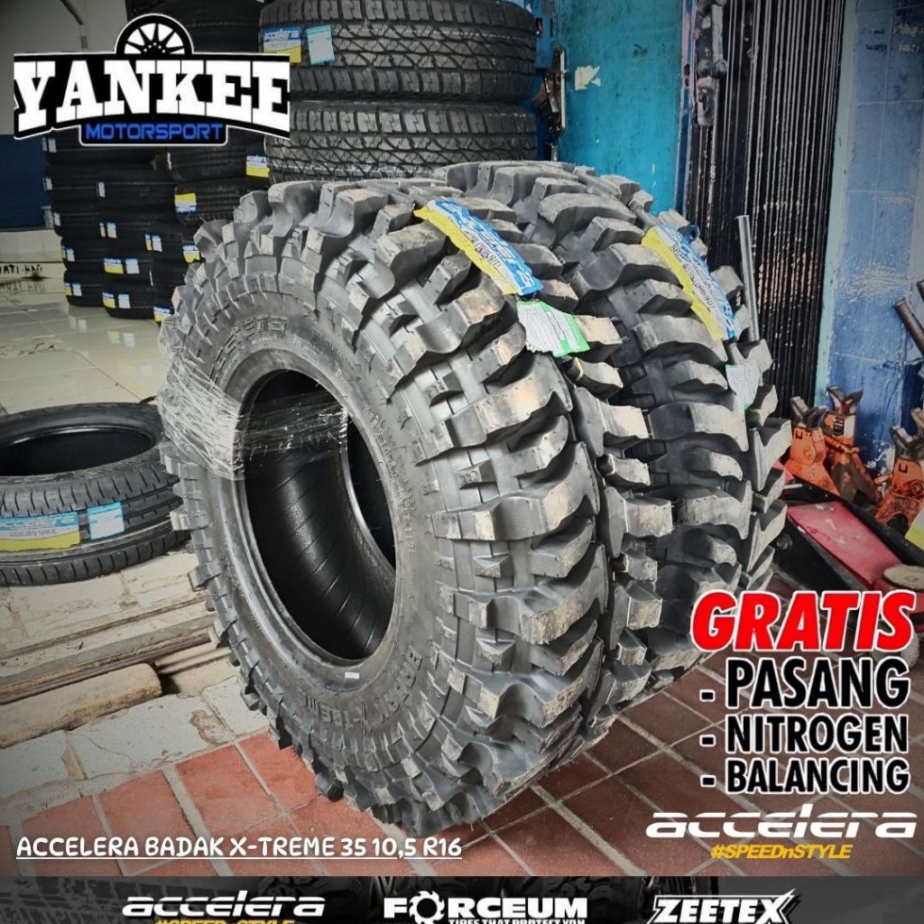 Ban Mobil Ring 16 ACCELERA BADAK XTREME ukuran 35 10,5 R16 ban OFFROAD Murah