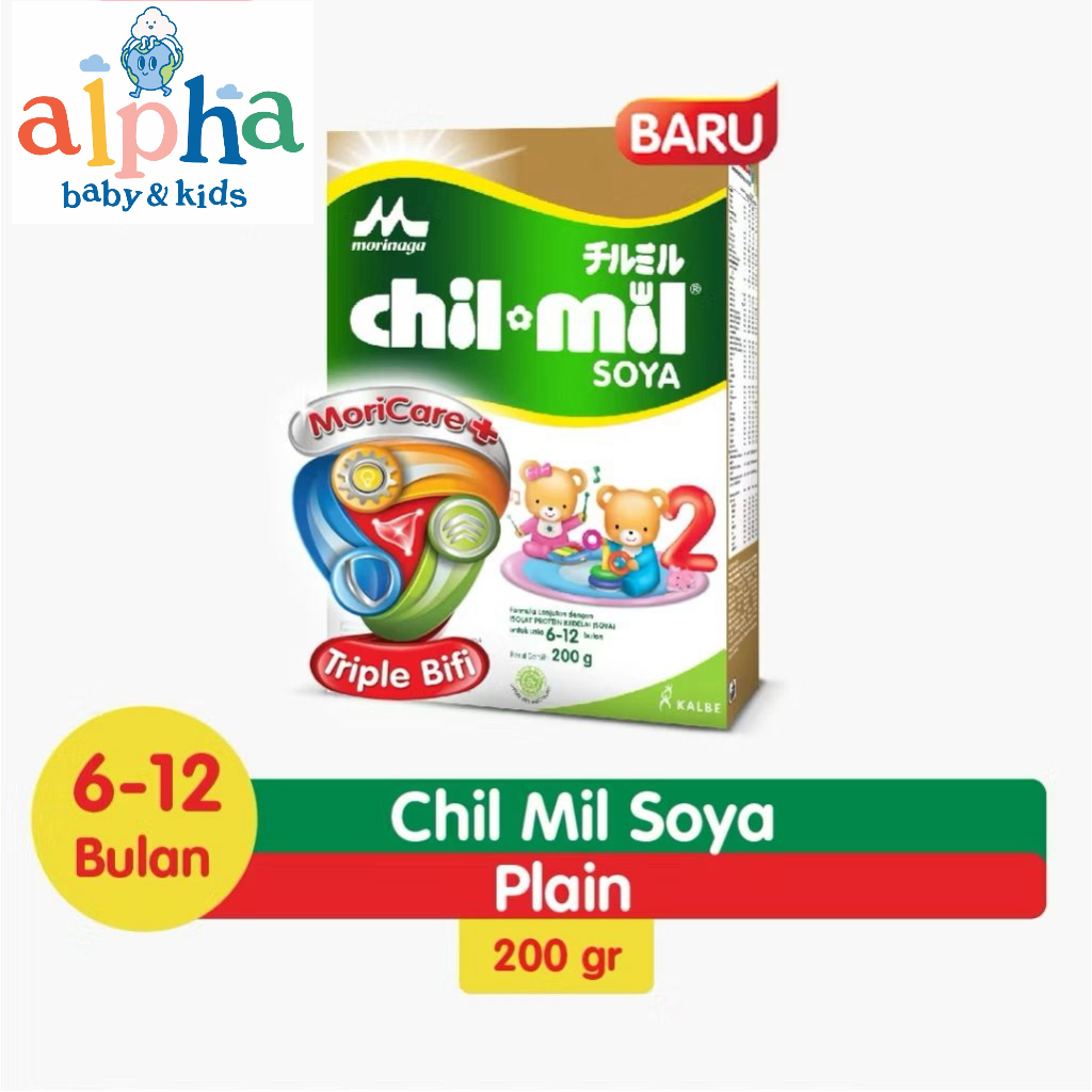 Morinaga Chil Mil soya 200g susu formula 6-12bln