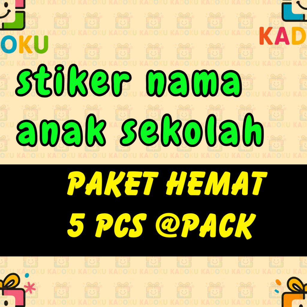 

KADOKU Stiker Label Nama Buku Pelajaran Sekolah Paket Hemat - Sticker Buku Nama Sekolah - Stiker Nama Buku - Stiker Nama Buku Pelajaran Sekolah - Label Nama Buku Anak - Label Buku Pelajaran - Stiker Label Nama Termurah