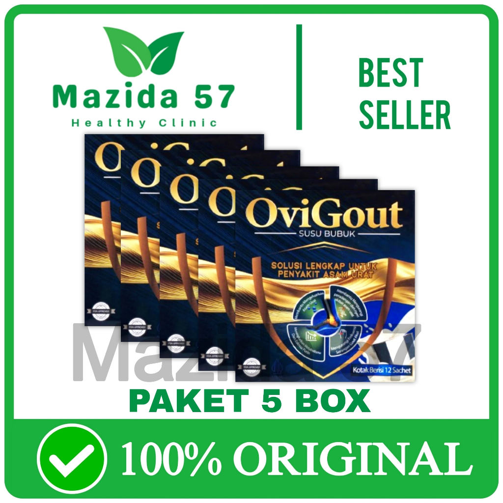 

5 Box Ovigout Susu Kesehatan Untuk Asam Urat Kolesterol Dan Tulang Sendi Original Asli