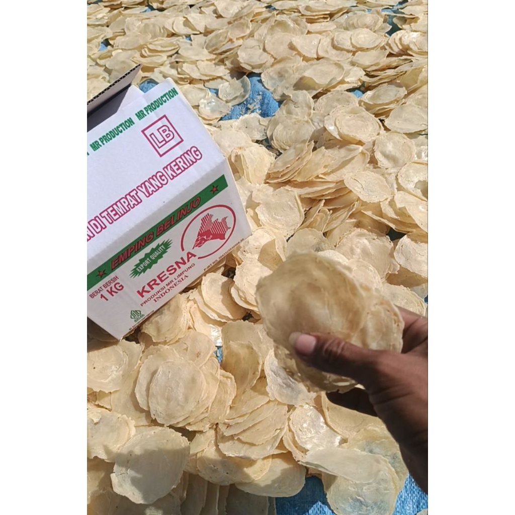 

emping biji empat super full kering berat 1kg