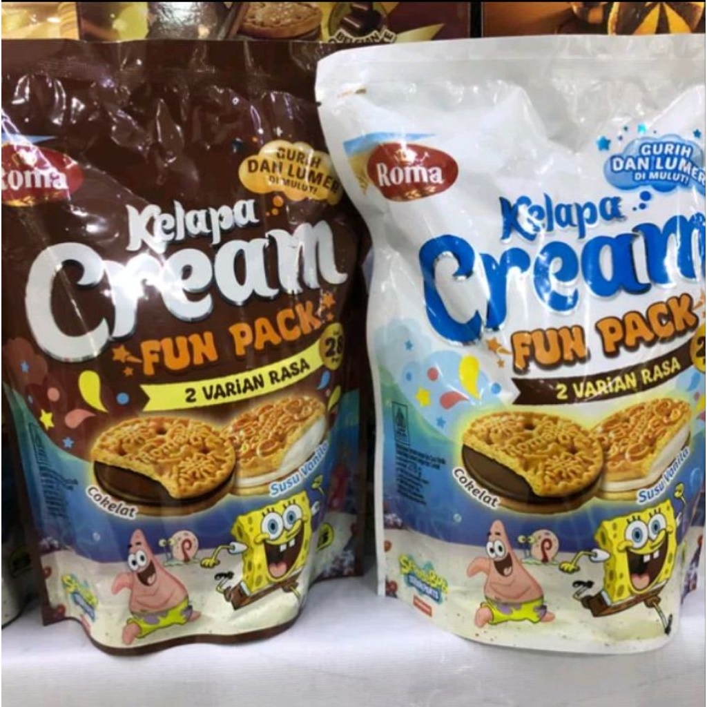 

Roma kelapa cream fun pack pouch 278g