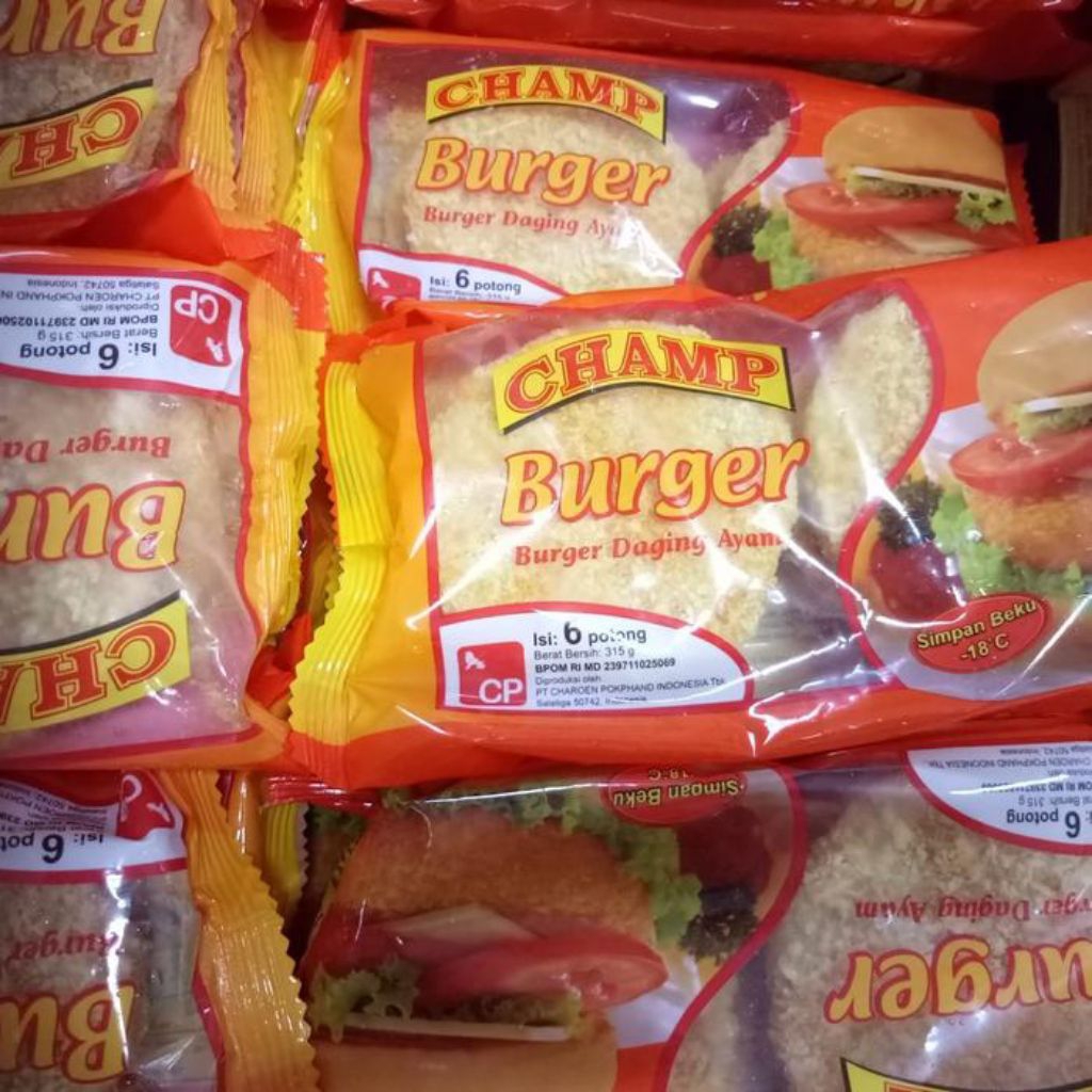 

CHAMP BURGER AYAM isi 6