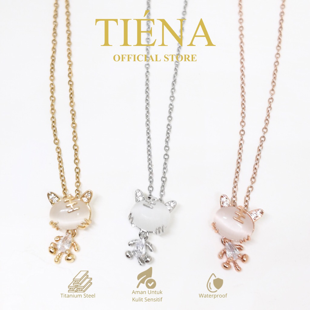 TIÉNA • Tiger Cat Necklace • Kalung Harimau Kucing Titanium • Kalung Shio Harimau • Kalung Kucing • 