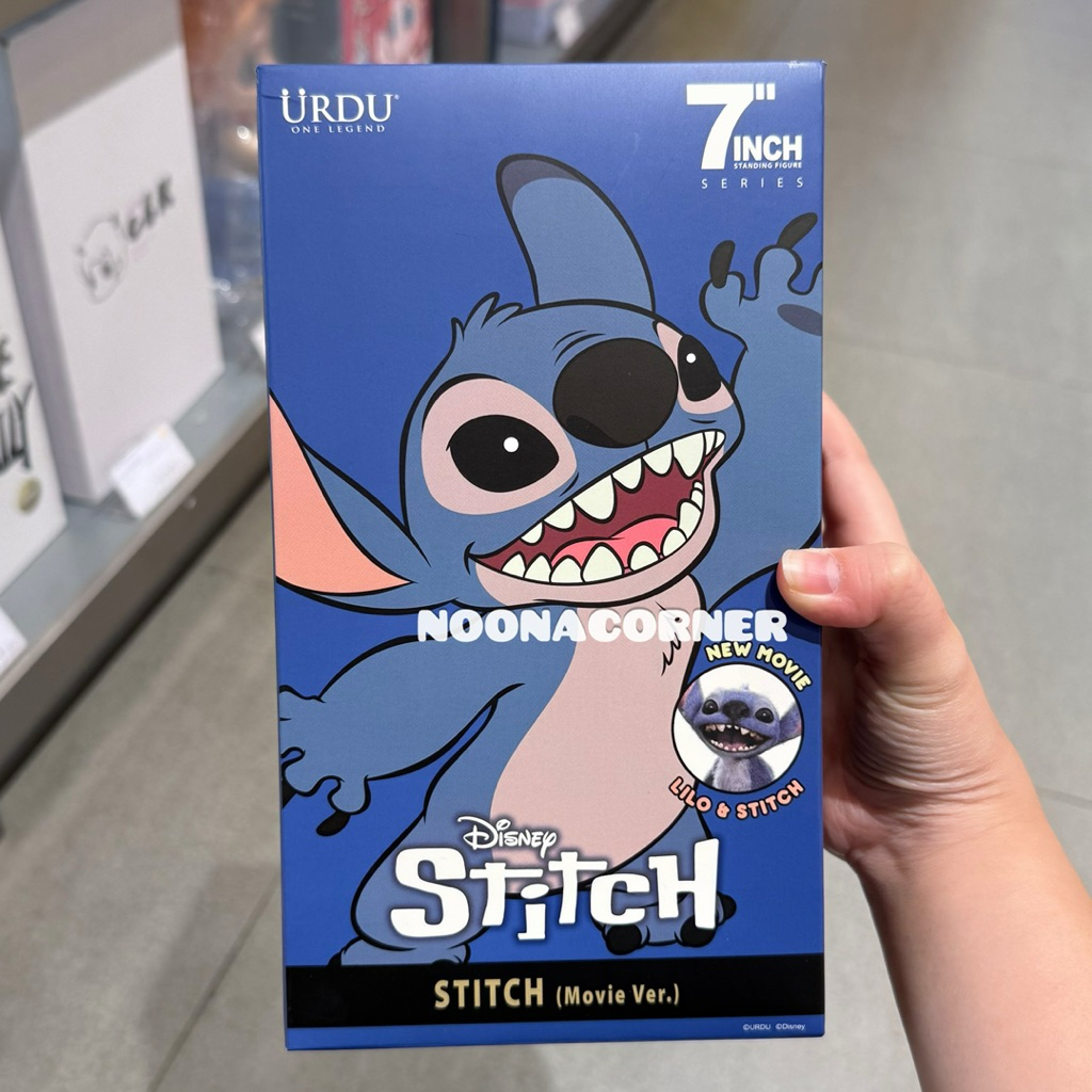 Ohsome x Urdu ‼️ Standing Figure 7 inch Disney Stitch Movie Version Velvet Series (7.2x12.1x14.6cm)