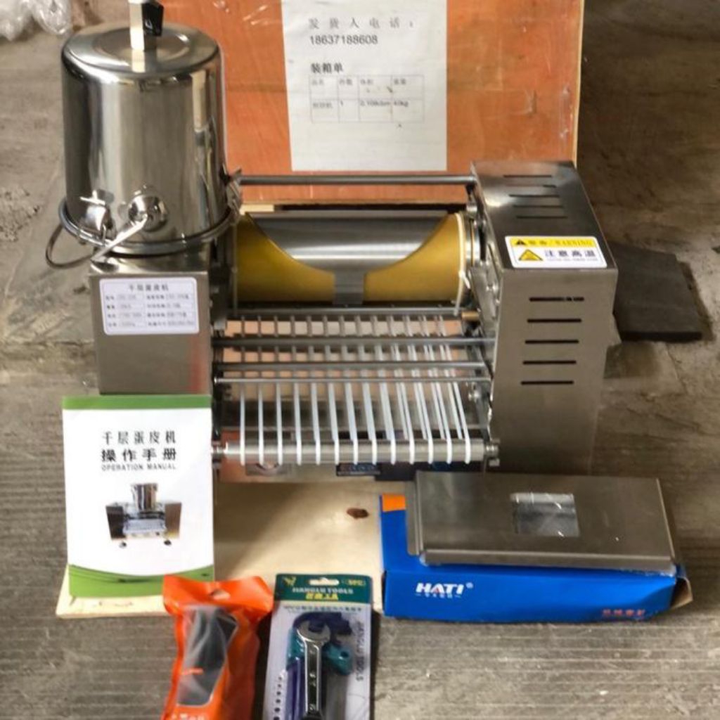 Mesin Kulit Risol Otomatis 8 Inch - Alat Pencetak Kulit Risoles & Crepes