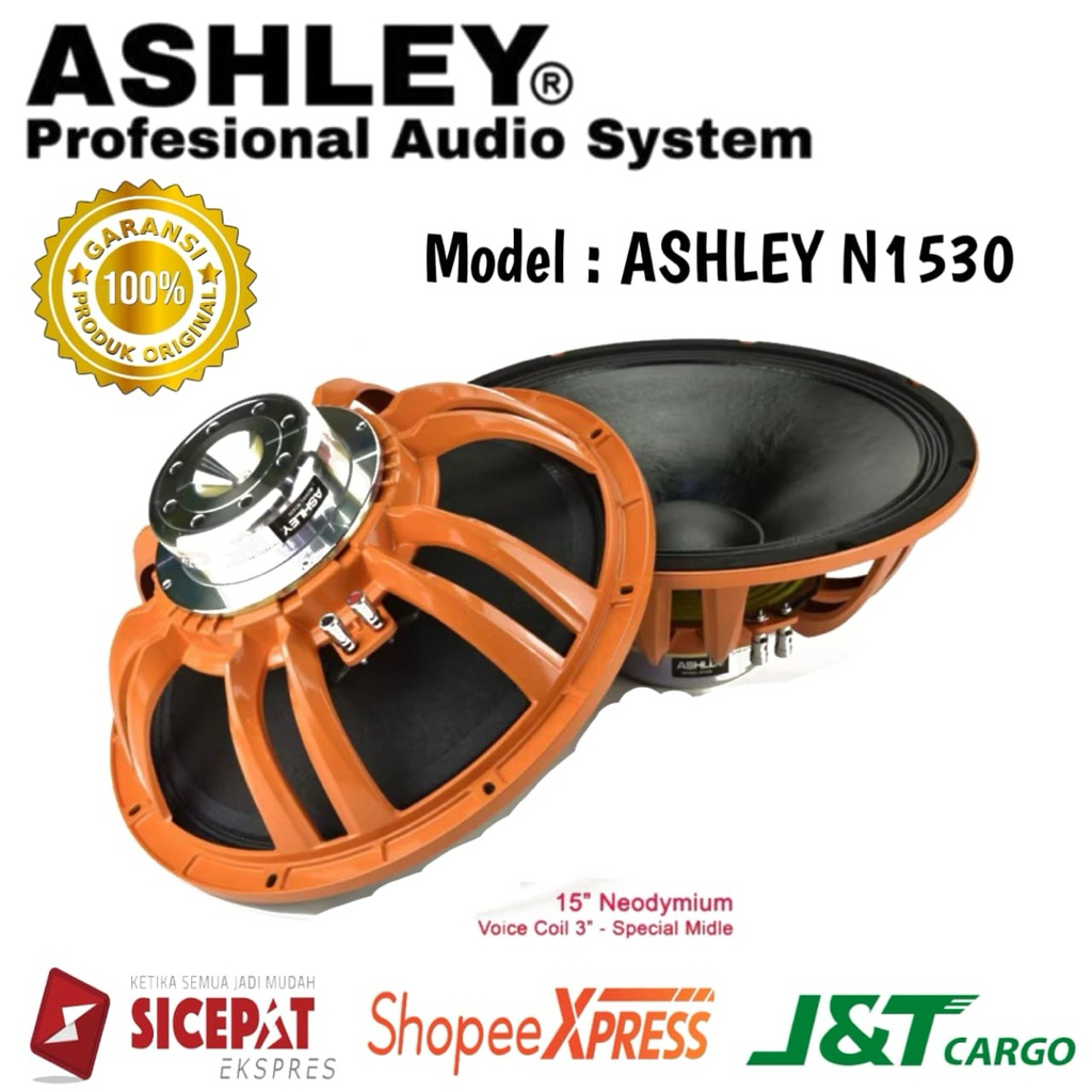 Speaker Komponen Ashley N1530 Original Komponen Ashley 15inch