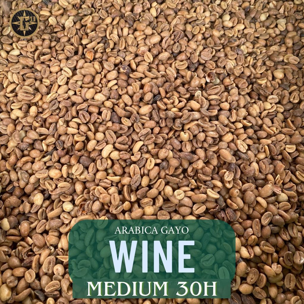 

KOPI GAYO ARABICA WINE MEDIUM 30H ACEH ARABIKA GREEN BEAN 1 Kg