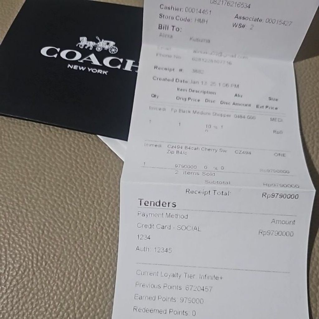 Tas Coach Swing Zip Bag With Cherry Print