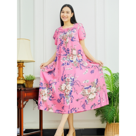 Daster Fuji Viral Daster Motif Bunga Kekinian Terbaru 2025 Homedress Santai Wanita