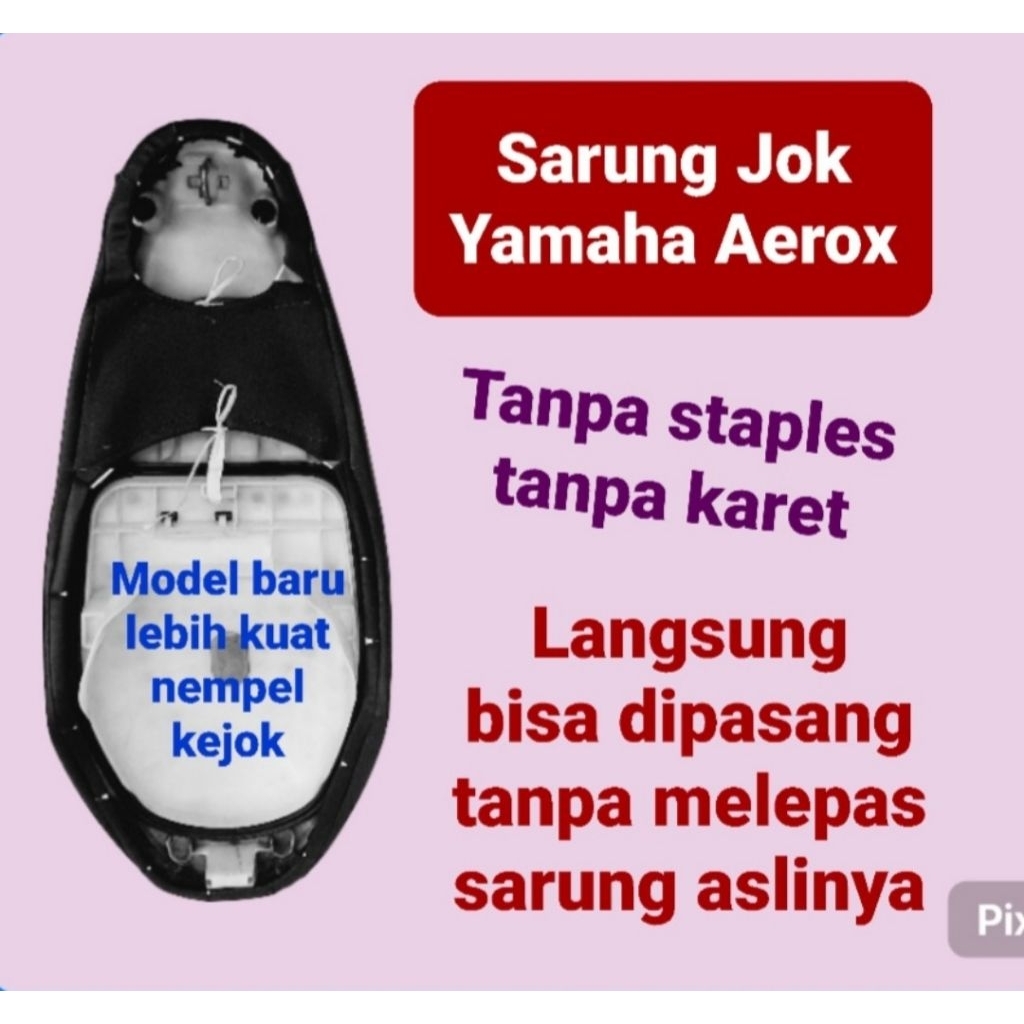Sarung Jok Yamaha Aerox, Cover Jok motor Aerox, Kulit Jok Aerox