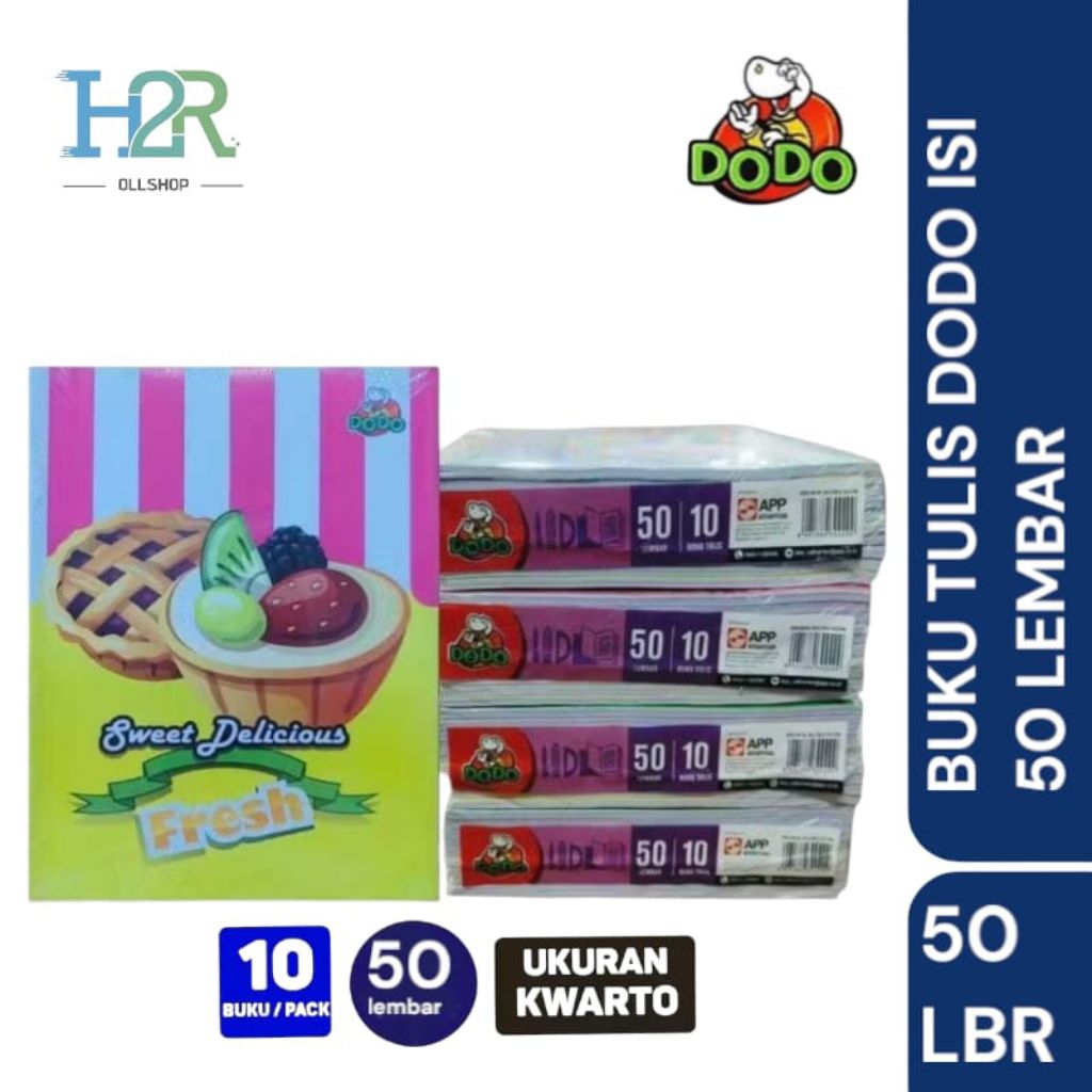 

Buku Tulis DODO by SIDU isi 50 lembar