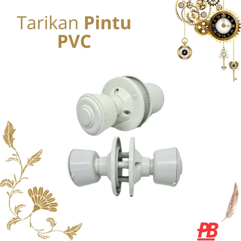 Tarikan Pintu Kamar Mandi PVC Putih
