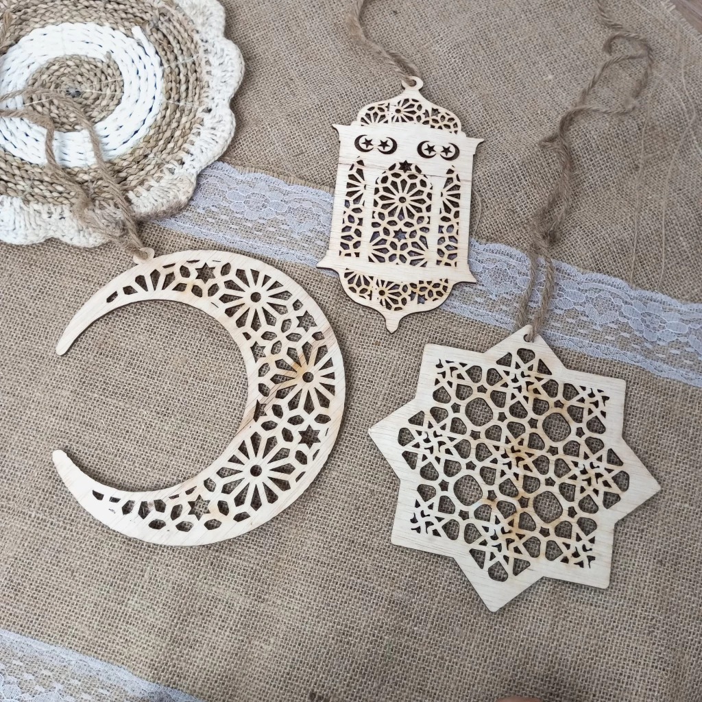 Ornamen Dekorasi Gantung Ramadhan / Gantungan 3D Hiasan Gantung Hari Raya Ramadhan Gantungan Hari Ra
