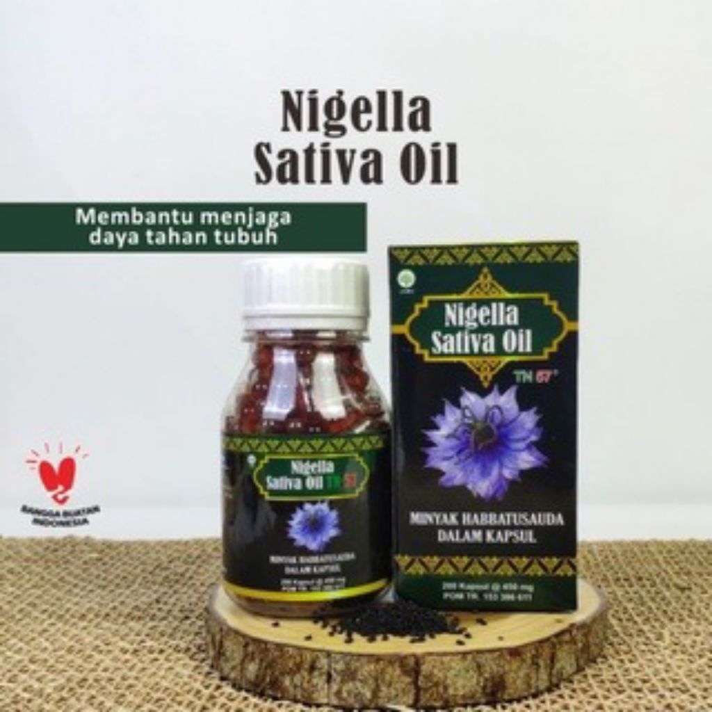 Kapsul Minyak Habbatussauda Nigella Sativa Oil TN 57 200 Kapsul