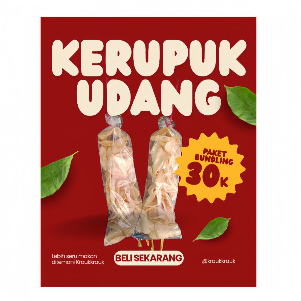 

PROMO 2BAL Kerupuk Udang KraukKrauk
