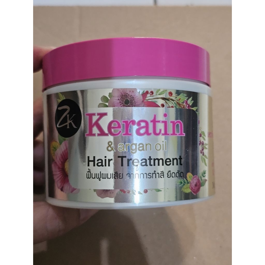 MASKER RAMBUT KERATIN & ARGAN OIL ZK ZILKOPF ORIGINAL THAILAND