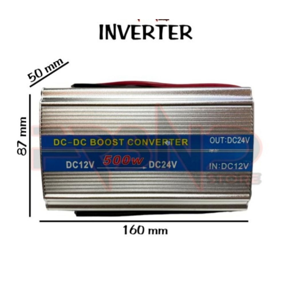 DC-DC Converter Step Up 12V to 24V 20A 500Watt Step UP DC 12V-24V 20A (500Watt)