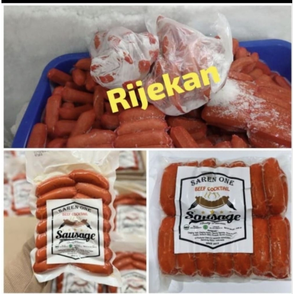 

rijekan sosis saren one beef cocktail 500gr