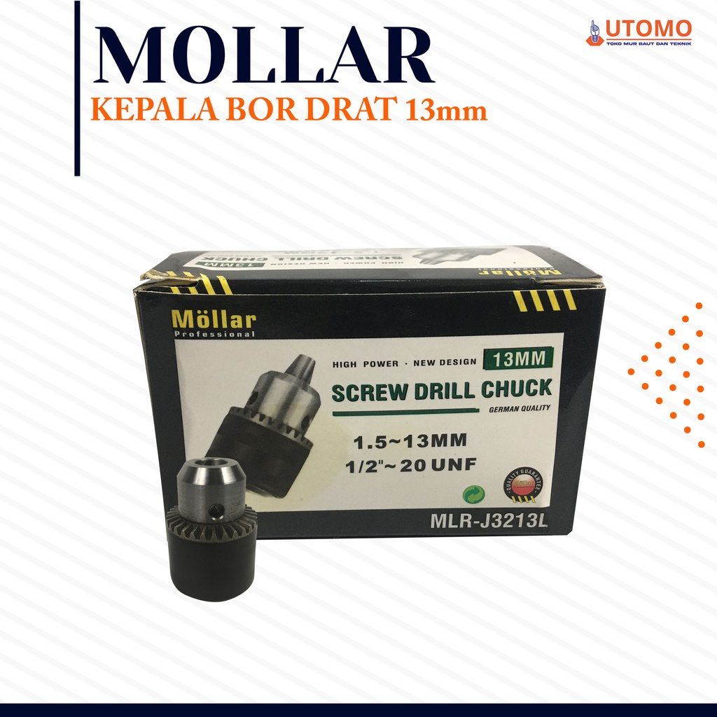 Kepala Bor 13mm / Kepala Mesin Bor 13mm / Drill Chuck 13mm