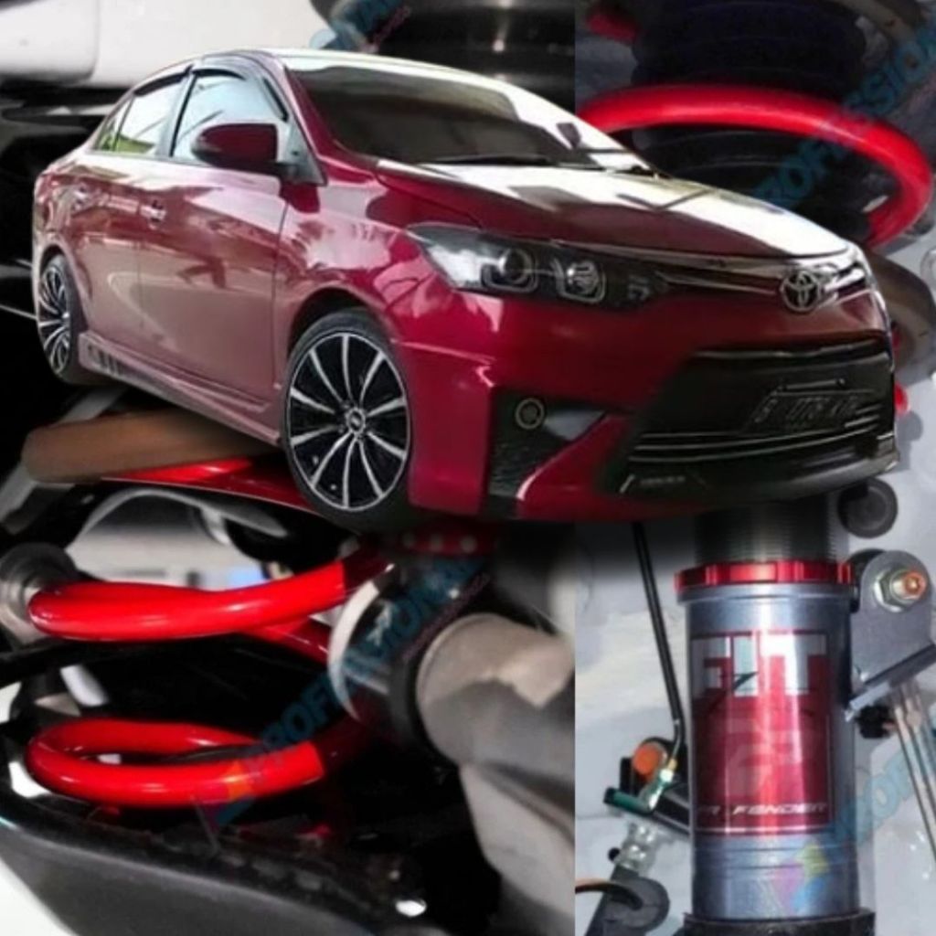 Coilover Profender Fitz Untuk Toyota Vios Gen2 Gen 3 Sampai Gen5