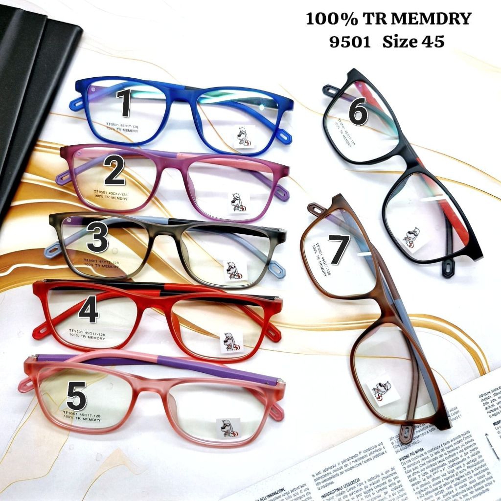 Kacamata anak**lensa minus*silinder*plus**antiradiasi fotocromik***