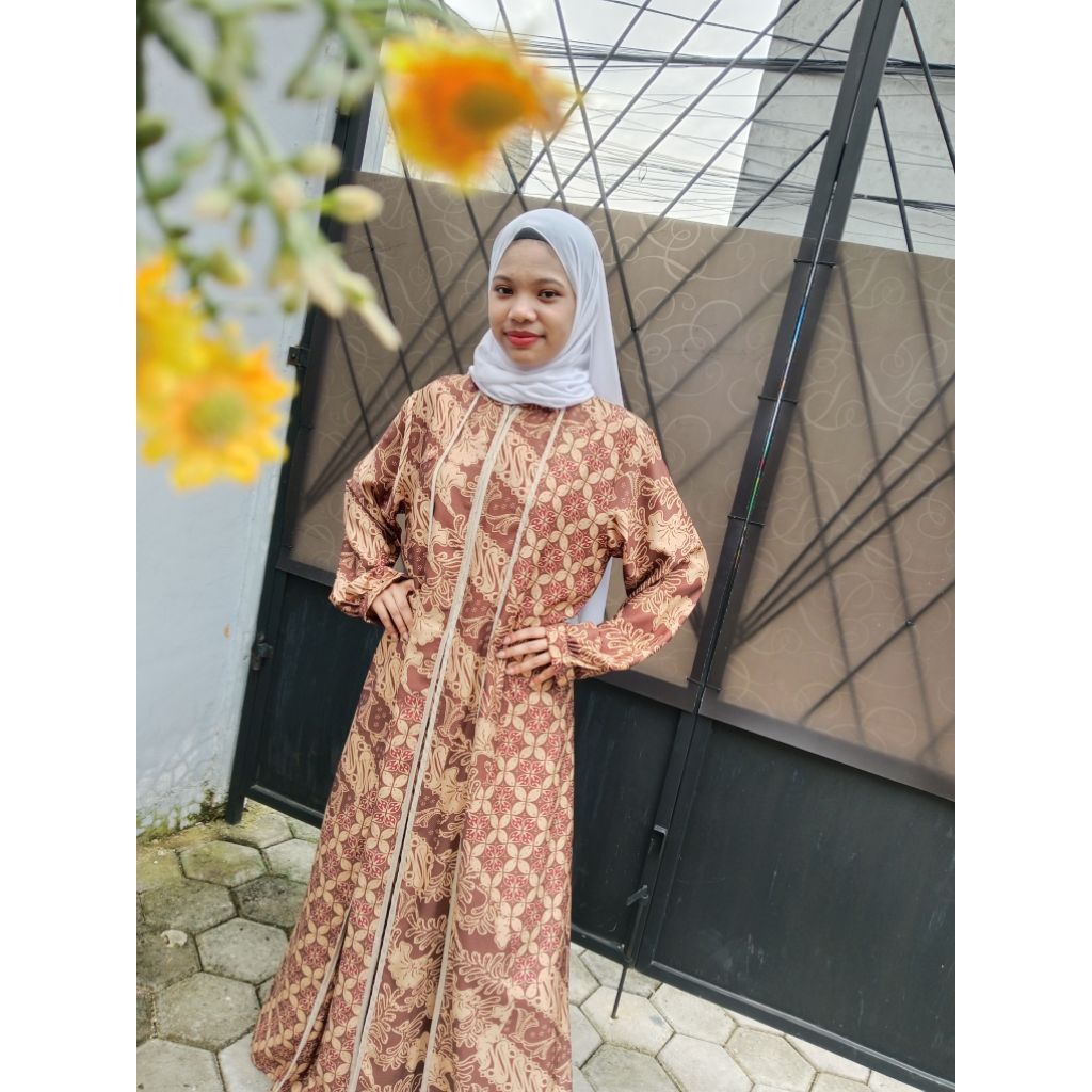 Gamis Wanita Batik Dewasa // Gamis Mewah