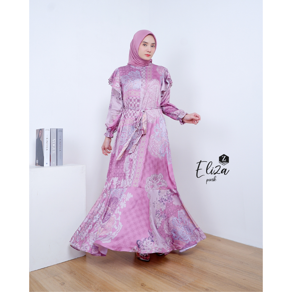 ZALIFA - ELIZA DRESS WANITA - GAMIS WANITA MUSLIM