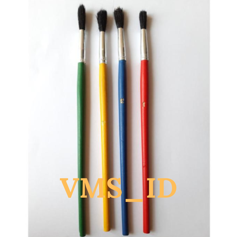 

VICO - Kuas Gambar VICO no 10 Bulu Hitam Besar Kecil Warna -Artist Brush 10 Kuas Cat Air Kuas Kecil