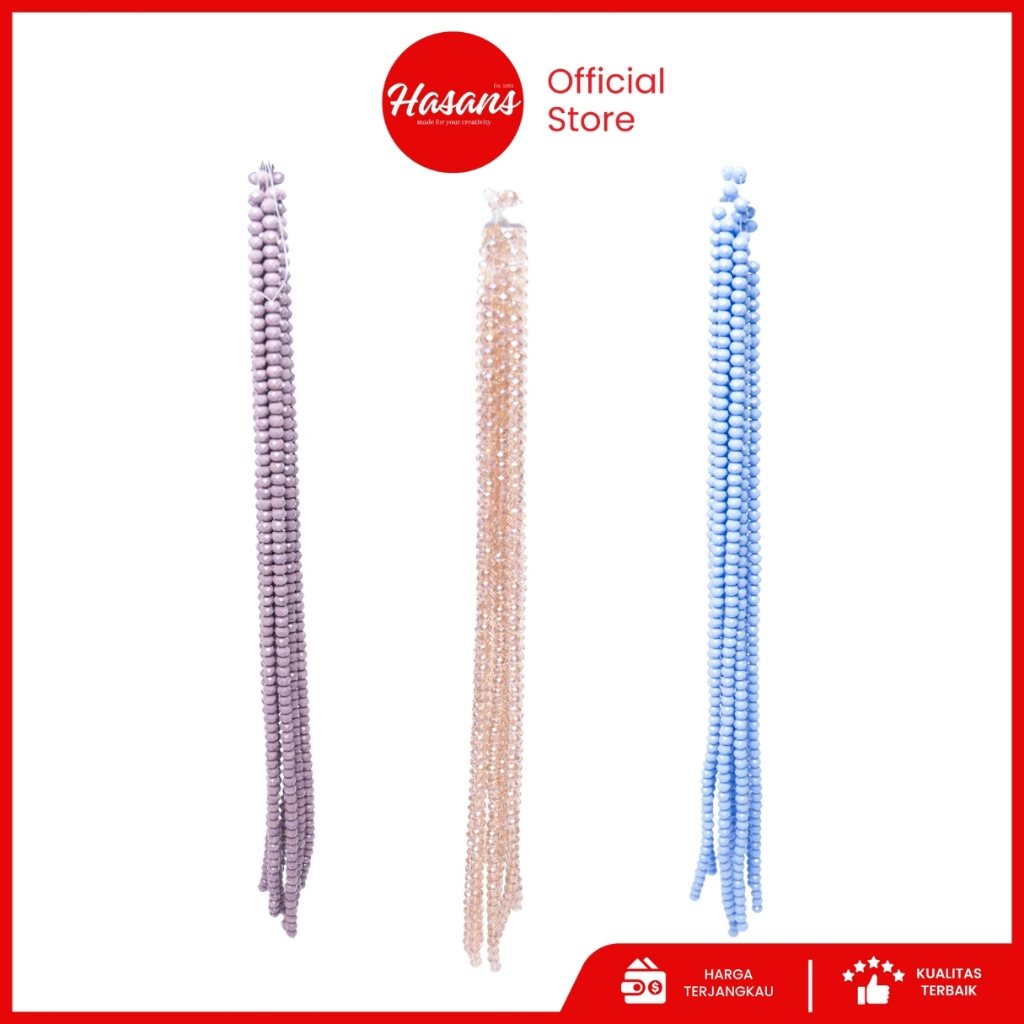 Hasans / (Part 2) Manik Kristal Ceko 10mm / Manik Bakpau / Manik Kristal Bakpau Ceko / Manik Gepeng 