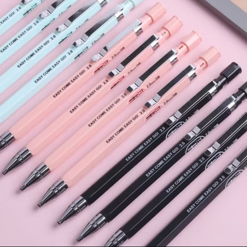 

(1 pis)Pensil Mekanik 2.0mm/ Mechanical Pencil Graphite Lead Automatic