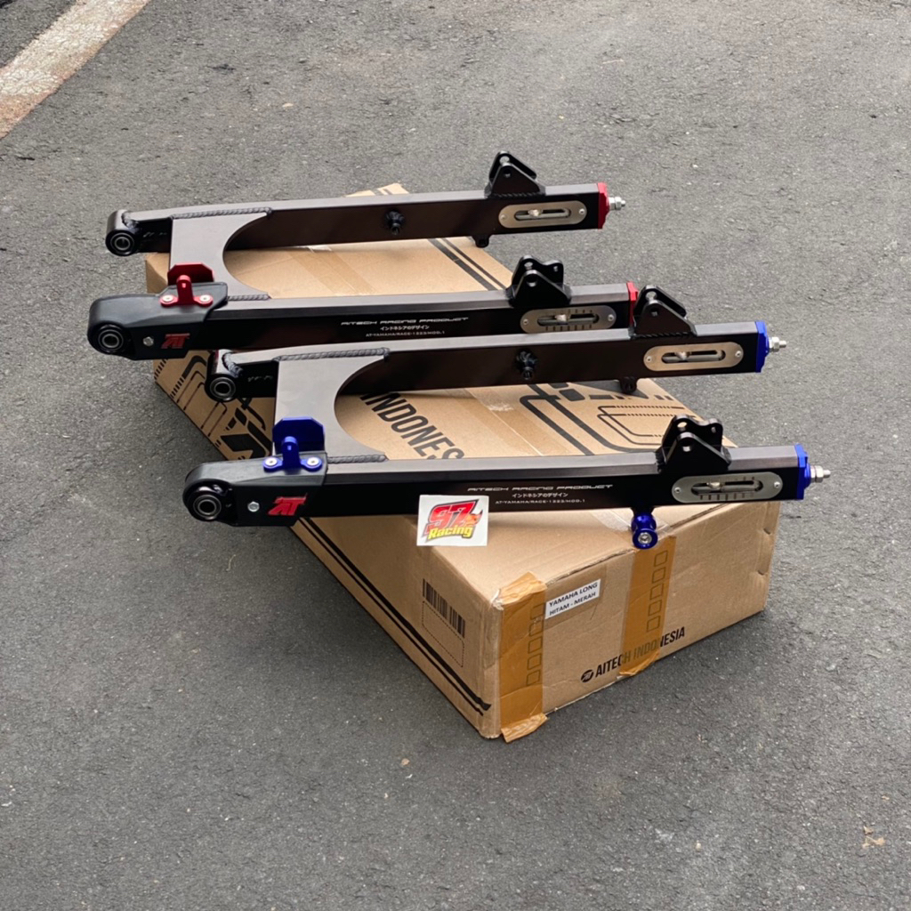 arm alumunium yamaha fiz r long aitech racing hitam arm yamaha long aitech