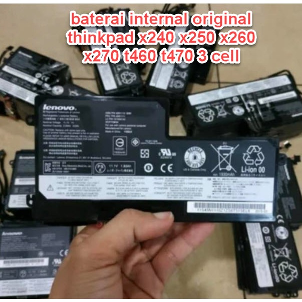 baterai internal original thinkpad x240 x250 x260 x270 t460 t470 3 cell