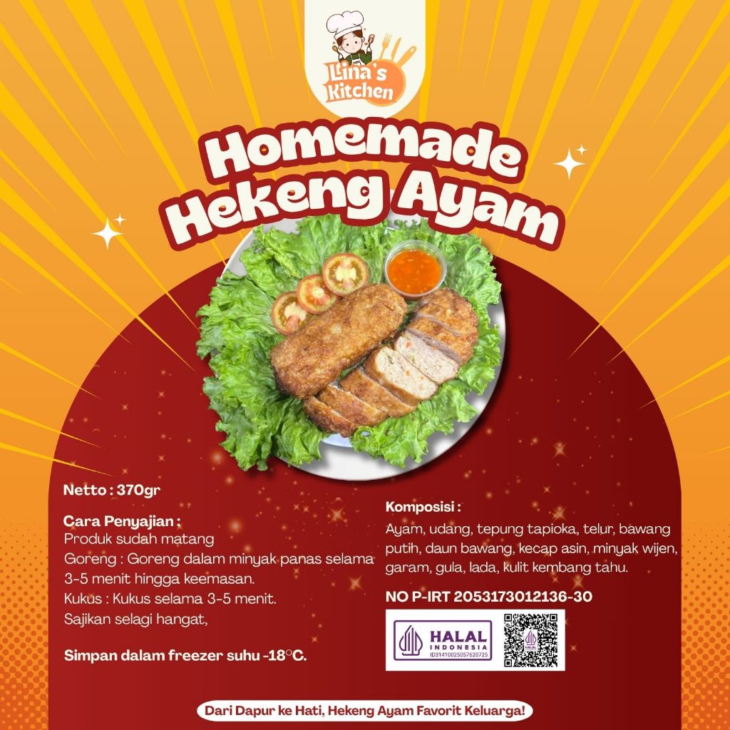 

Hekeng / Hakong / Kekian / Gohyong / Ngohyong Ayam Udang Premium Homemade Tanpa Pengawet 2 pcs