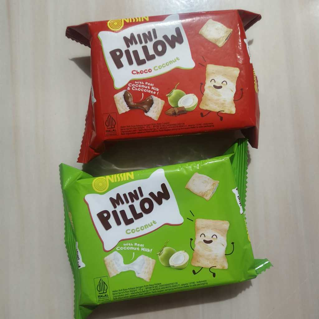 

Nissin Mini Pillow Choco Coconut/ Coconut 70 gr
