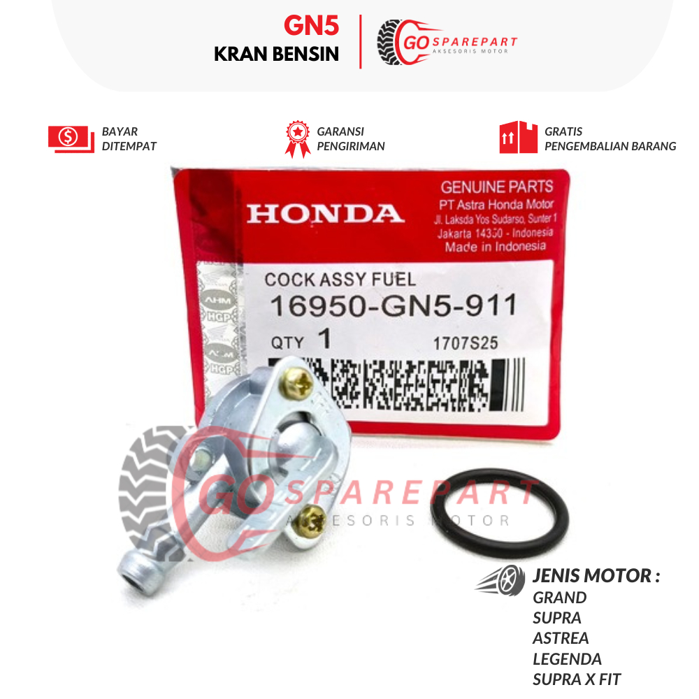 GN5 KRAN BENSIN MOTOR HONDA GRAND / STOP KRAN BENSIN MOTOR SUPRA X / KRAN TANGKI LEGENDA / KERAN BEN